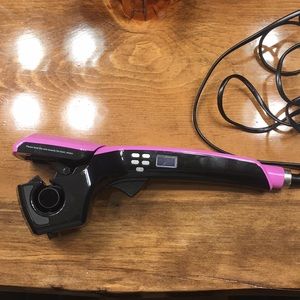 Pink Miraqueen automatic hair curler